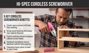 This image shows how this product operates. Best Drill Bit for Cabinet Hardware