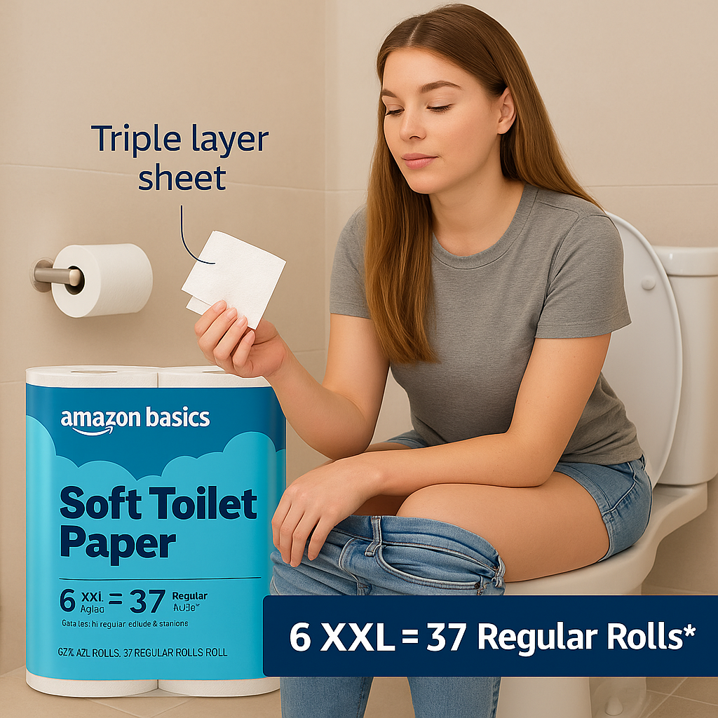 Best Usage: Budget-friendly septic system toilet paper.
Ingredients: Sustainable pulp fibers.
Price Range: $16 to $22 per 24-roll pack.
Smell: Unscented.
Layers: 2-ply.
Softness: Soft but thinner sheets.
Dissolvability: Fast septic safe dissolving.