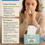 Best Usage: Cold and allergy season luxury. Ingredients: Premium pulp fibers. Price Range: $12 to $16 per 6-pack. Smell: Unscented. Layers: 3-ply. Softness: Ultra soft. Dissolvability: Not for septic use.