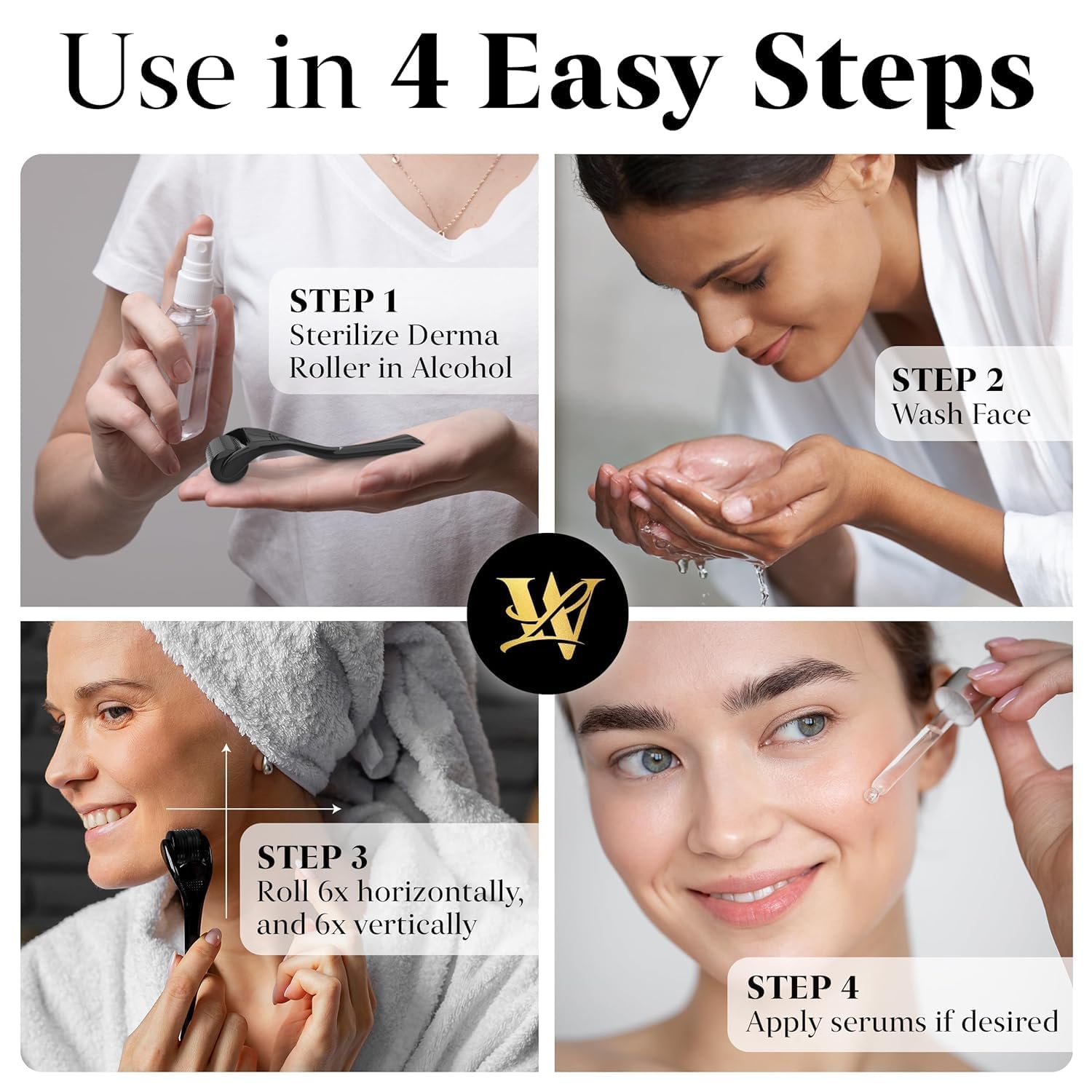Power/Spec: Stainless steel microneedles 0.25–0.5 mm.
Usage Time: 5 minutes per session, 2–3 times weekly.
Price Range: $20–40.
Best for: Skin tightening, beard growth, and scar reduction.
Warranty/Support: Satisfaction guarantee.
Setup Time: Less than 1 minute.
Wavelengths: N/A.
