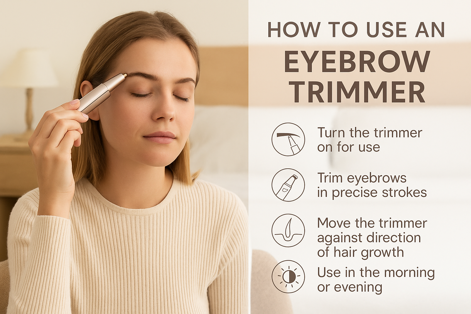 Power/Spec: Dual trimmer heads with USB recharge. Low-noise motor.
Usage Time: 3 hours per full charge. Each session takes under 5 minutes.
Price Range: $18–$29 USD.
Warranty/Support: 1-year warranty. U.S. support from sellers in FL and AZ.
Best for: Smoothing skin before using the best facial device for sagging skin.
Setup Time: Quick 60-second setup.
Wavelengths: Not applicable (manual grooming device).