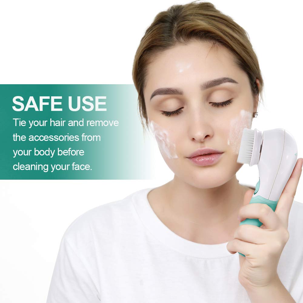 Power/Spec: Dual-speed motor with replaceable brush heads. Usage Time: 2 minutes per session, daily use recommended. Price Range: $30–60. Best for: Deep cleansing, exfoliation, and skin firming. Warranty/Support: 1-year warranty with responsive support. Setup Time: Ready in less than 1 minute. Wavelengths: N/A.