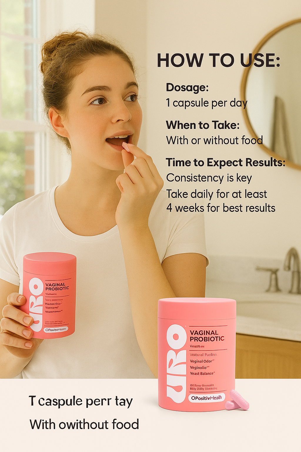 Power/Spec: Blend of cranberry extract, D-Mannose, and probiotics. Vegan formula.
Usage Time: One capsule daily. Visible results in 2–4 weeks.
Price Range: $22–$30 for a 1-month supply.
Warranty/Support: 30-day money-back guarantee. U.S. customer service based in NJ and CA.
Best for: pH balance and odor support alongside self-care routines.
Setup Time: No setup—just take with water.
Wavelengths: Not applicable.