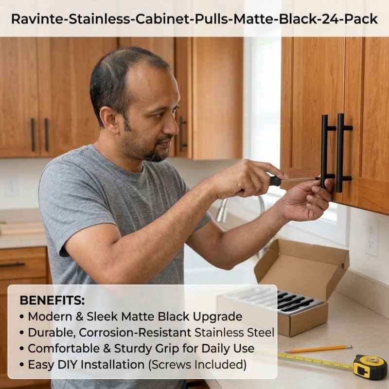 This image shows how this product works. Best color hardware for white cabinets