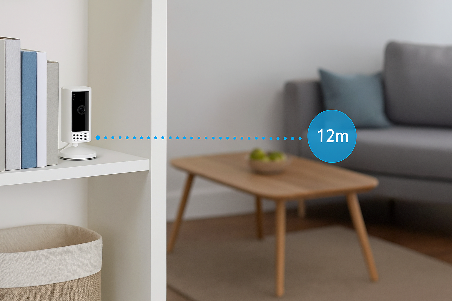 Camera name: Ring Indoor Cam (2nd Gen).
Indoor/outdoor: Indoor only.
Price range: $39–$49.
Warranty/Support: 1‑year U.S. warranty. Ring support and Amazon returns.
Best for: Offices, nurseries, rentals.
Best placement: Flat surfaces near outlets.
Storage type: Cloud via Ring Protect.
Availability: In stock via Amazon U.S.