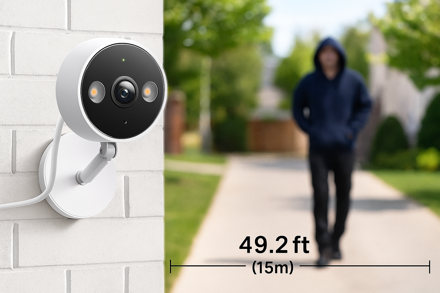 Camera name: Tapo 2K QHD Cam.
Indoor/outdoor: Indoor & covered outdoor.
Price range: $59–$79.
Warranty/Support: 1‑year U.S. warranty; TP-Link & Amazon.
Best for: Living rooms, nurseries, patios.
Best placement: Corners with clear sightlines.
Storage type: MicroSD up to 256 GB + cloud.
Availability: Regular stock on Amazon U.S.