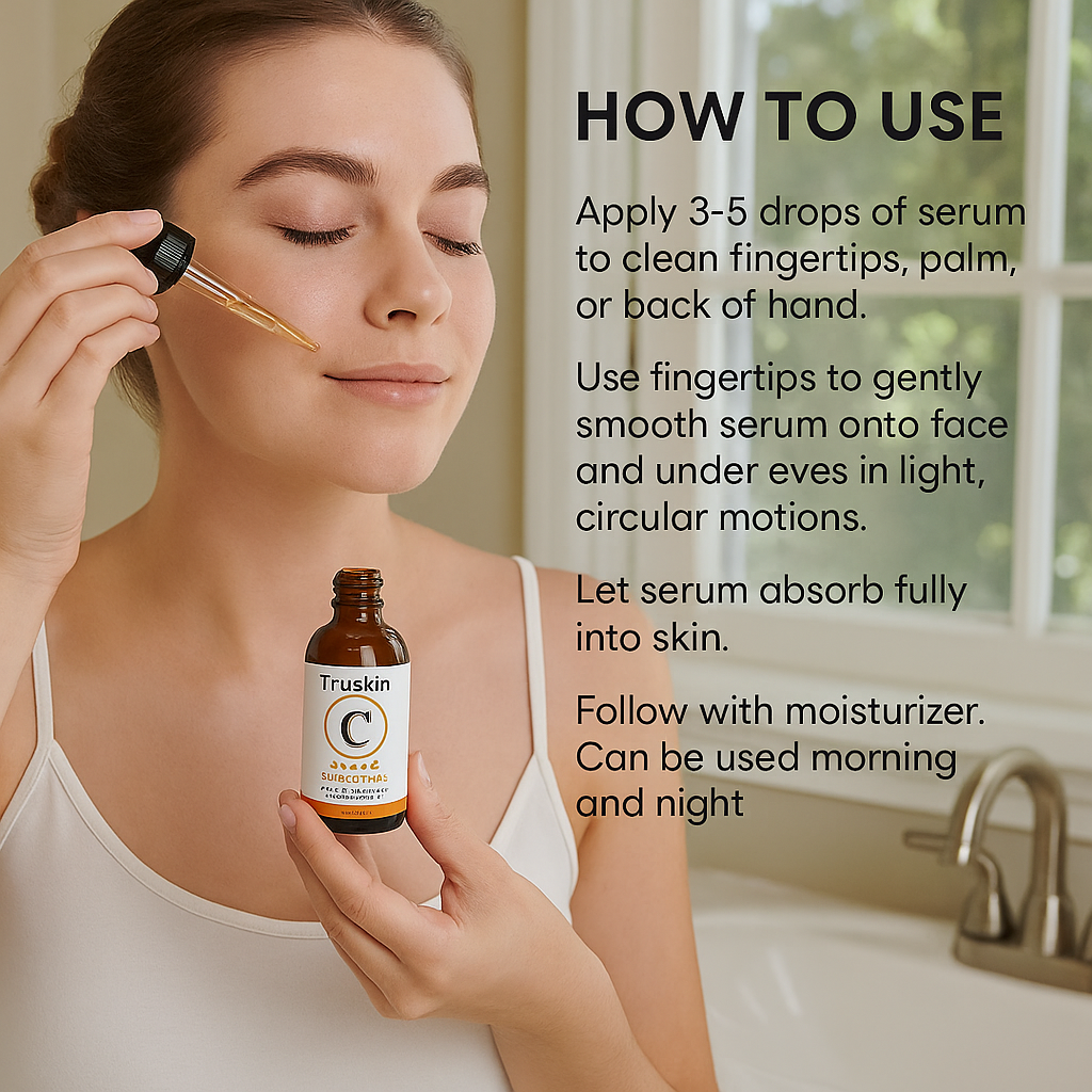 Power/Spec: 20% vitamin C with botanical hyaluronic acid and vitamin E.
Usage Time: Use once or twice daily. 3–4 drops per session.
Price Range: $18–$24 USD (1 oz bottle).
Warranty/Support: 90-day satisfaction guarantee. U.S.-based support in FL.
Best for: Boosting glow and elasticity before RF treatments.
Setup Time: No prep needed. Apply in seconds.
Wavelengths: Not applicable.