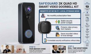 This image shows the benefits. Best doorbell camera without wifi
