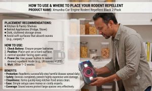 This image shows the product benefits. Best mouse repellent for home