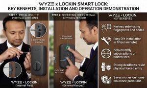 This image shows how this product operates. Best Smart Lock for House
