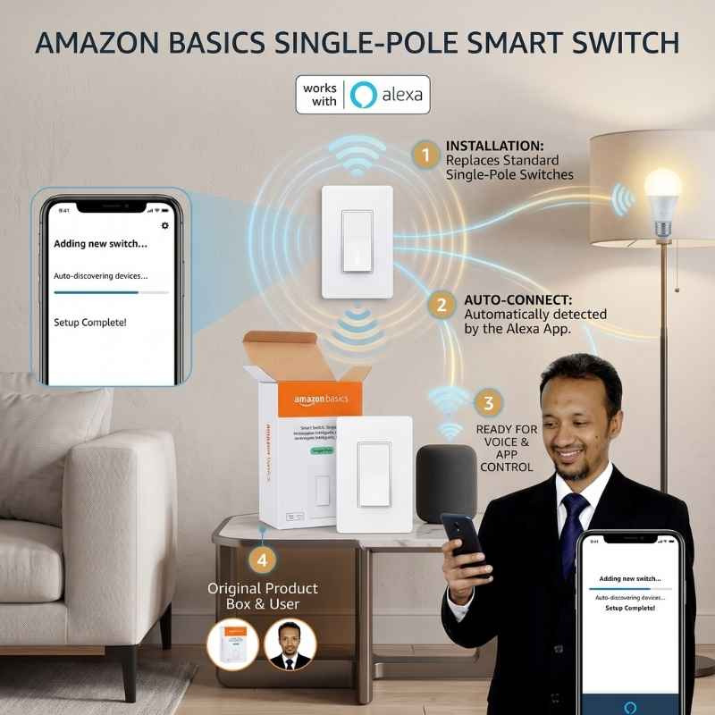 This image shows how this product operates. Best Smart Switches for Home Assistant