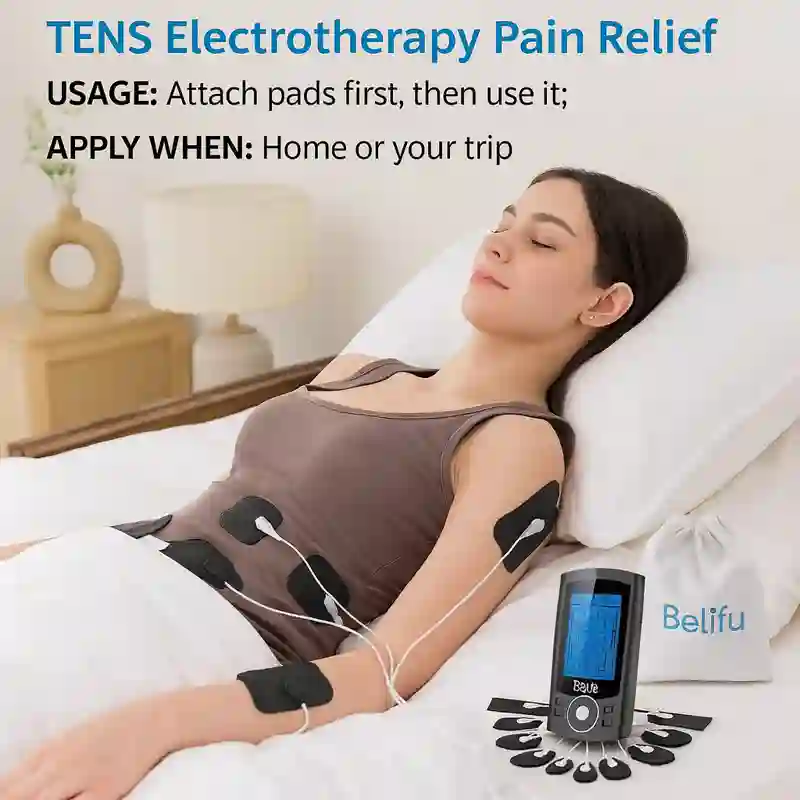 Tech Transparency: Includes clear descriptions of each mode. Compatibility: Works with reusable electrode pads. Price Range: Budget-friendly for a combined device. Warranty/Support: 1-year warranty and good customer service. Use-Case Focus: Pain relief, muscle recovery, and body preparation. Feedback Style: Electrical stimulation with adjustable intensity. Research-backed Rating: Supported by pain management practitioners. Setup Time: 3–5 minutes. Progress Tracking: Manual track pain levels and muscle response.