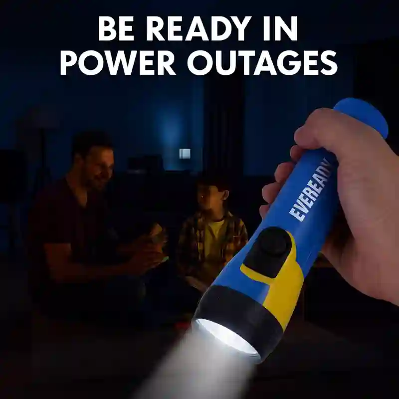 Power/Spec. Moderate LED brightness. Made Ins. Imported. Price Range. $15 to $30 per pack. Warranty/Support. Brand-backed or retailer coverage. Best For. Emergency storage, family use, basic lighting. Setup Time. Quick. Battery Type. AA or D-cell disposable. Use Case. Blackouts, repair checks, hallway lighting.