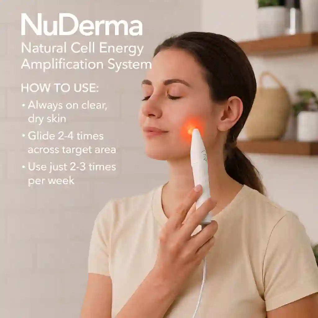 Image is showing the product name and it's usage Best facial tightening device