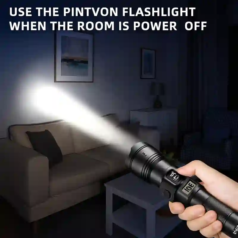 Power/Spec: 2000 lumens. Made In: China. Best For: Home security, maintenance, emergencies. Setup Time: 1 minute. Price Range: $30 to $50. Warranty/Support: One-year warranty. Battery Type: Rechargeable lithium-ion. Use Case: Plumbing checks, home lighting gaps, nighttime use.