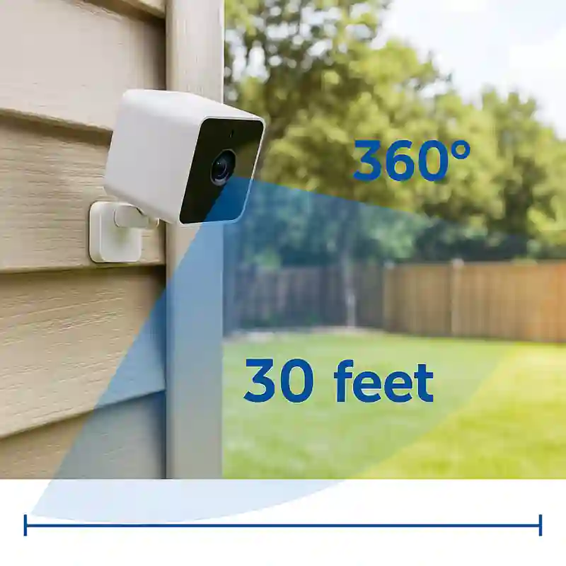 Visible Overlap & Surprise Angles: Pan captures full yard/room. Disrupt Masking Strategies: Detects movement around corners. Motion-triggered Lighting: Integrates with smart floodlights. Decoys + Real Coverage: Can be partially hidden or displayed. Camouflaged Coverage: Matches outdoor/indoor surfaces. Psychology of Placement: Deters intruders with visible tracking. Modern Threat Insight: AI motion alerts. Price Range: $45–$60. Made In: China.