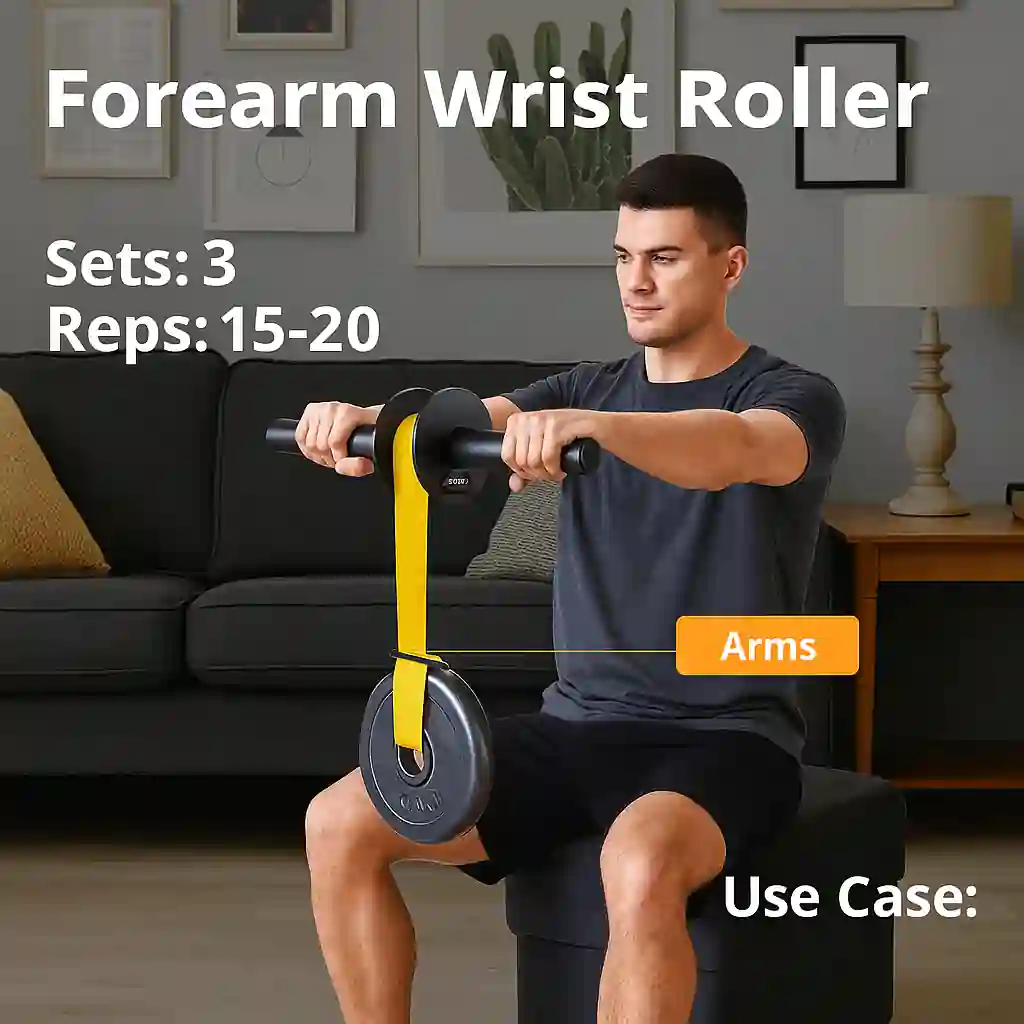 Image is showing the product name and its usage Best machines for biceps