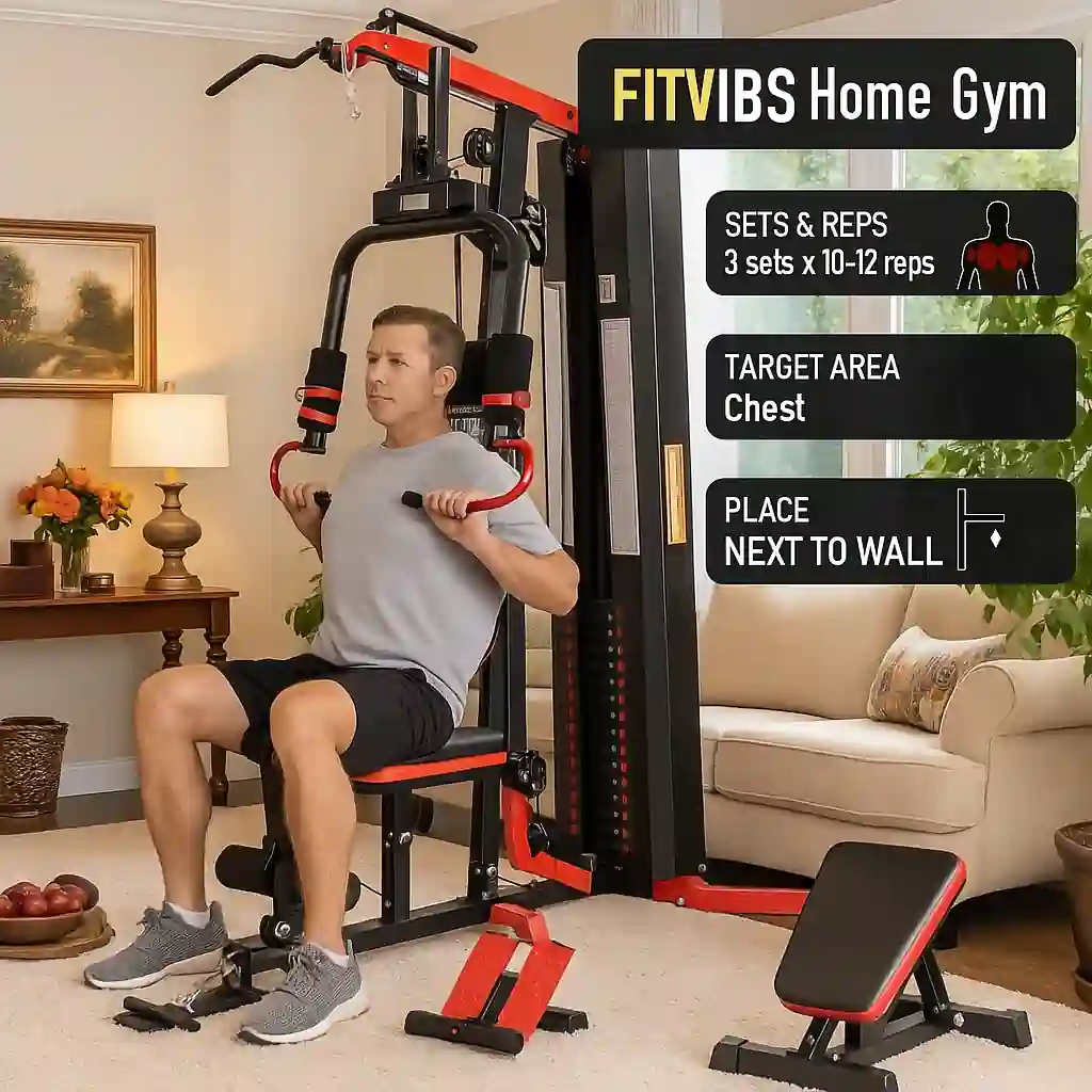 Image is showing the product name and its usage Best machines for biceps