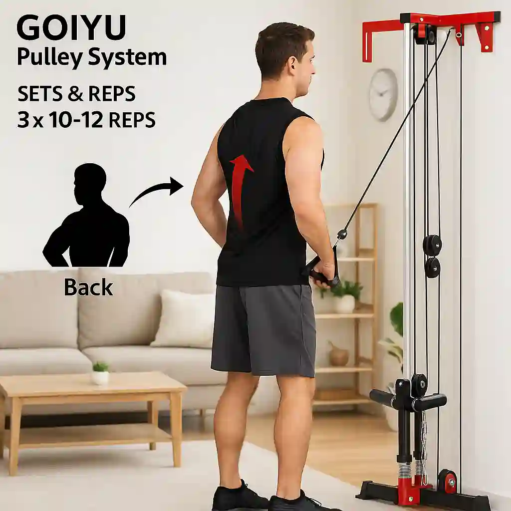 Image is showing the product name and its usage Best machines for biceps