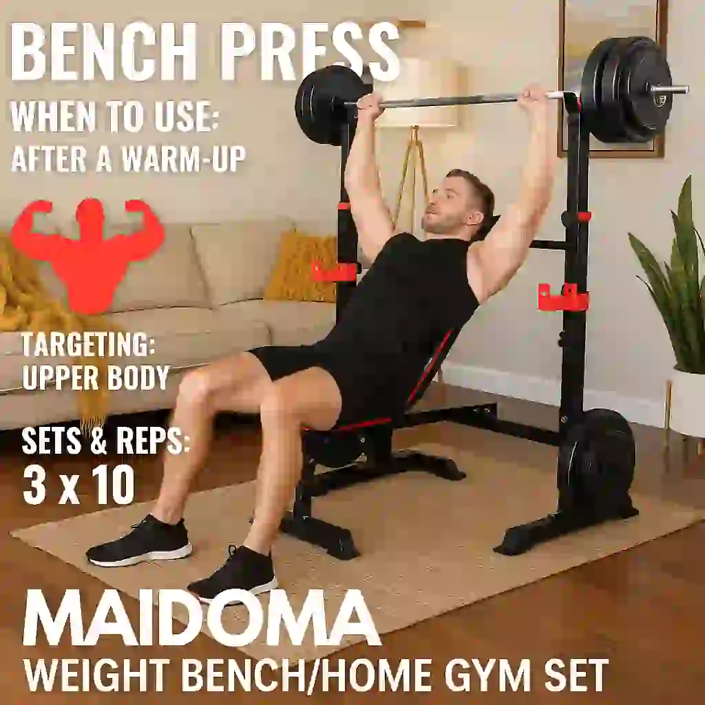 Image is showing the product name and it's usage Best chest exercise machine