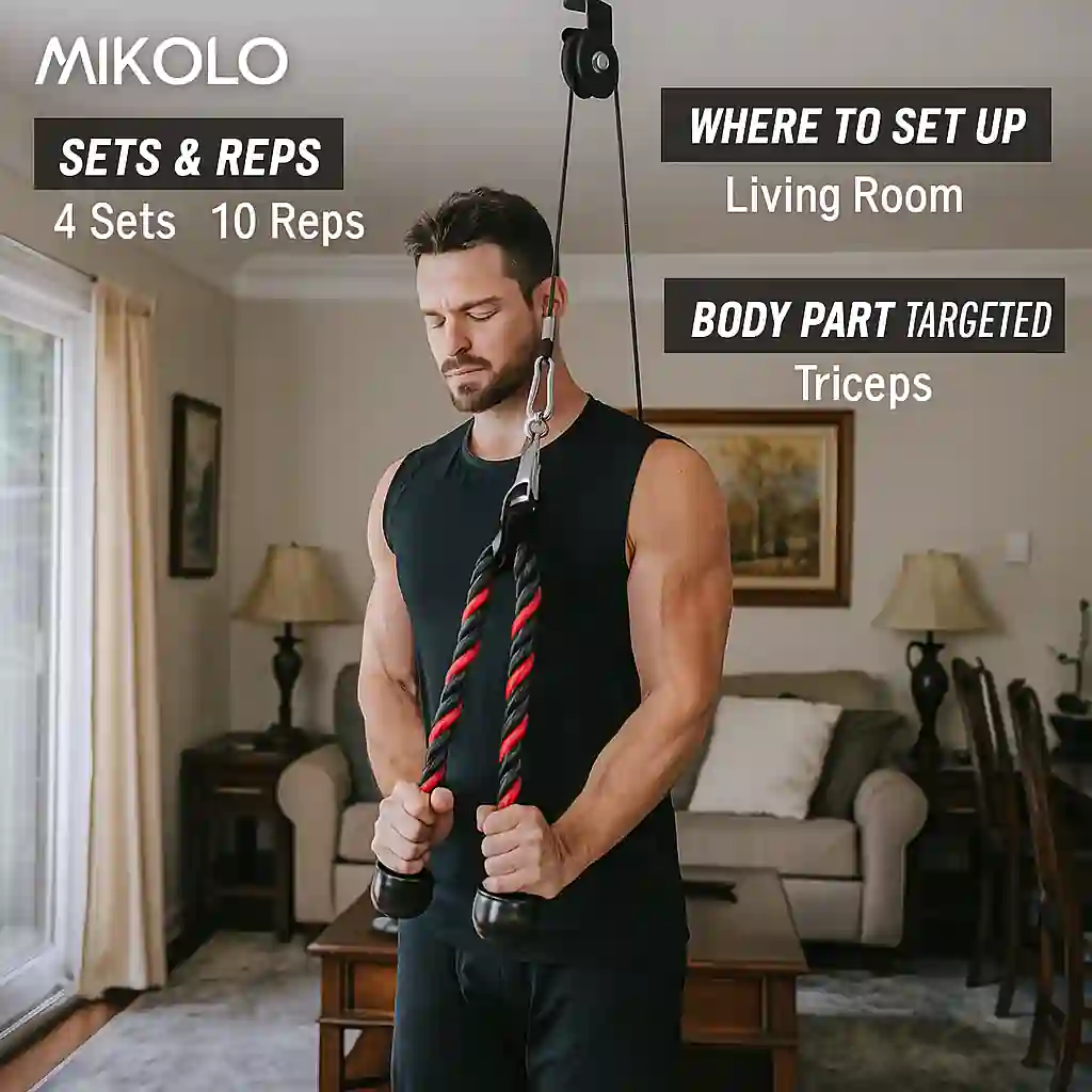 Image is showing the product name and its usage Best machines for biceps