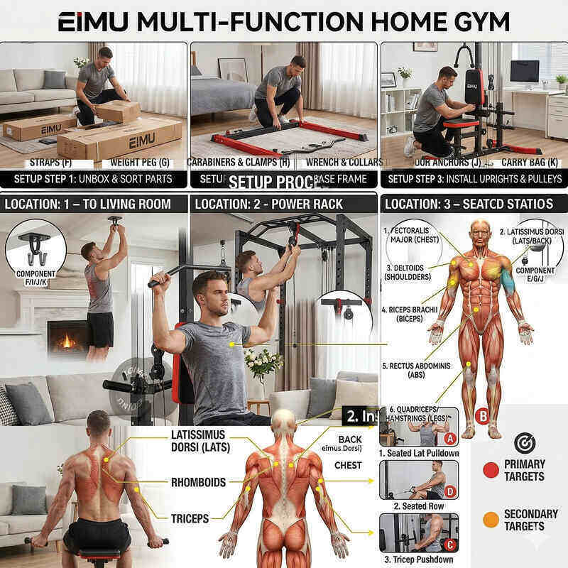 This image is showing the product name and how this product operates. Best machines for biceps
