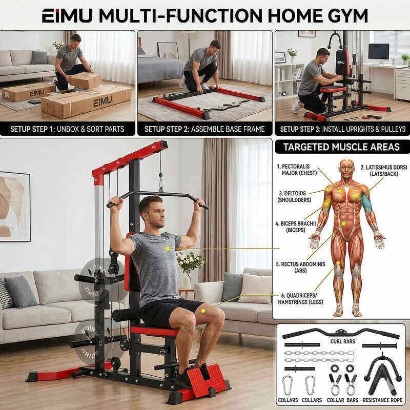 This image is showing the product name and how this product operates. Best machines for biceps
