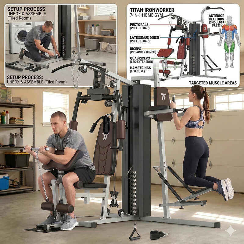 This image is showing the product name and how this product operates. Best machines for biceps