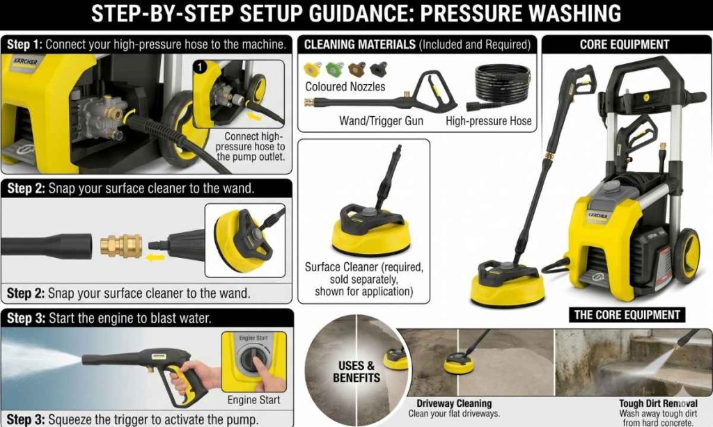 This image shows how to use and maintain this product. Tips for Pressure Washer