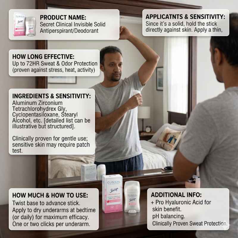 This image shows the product name and how it operates. Best deodorant to stop sweating