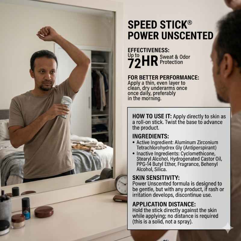 This image shows the product name and how it operates. Best deodorant to stop sweating