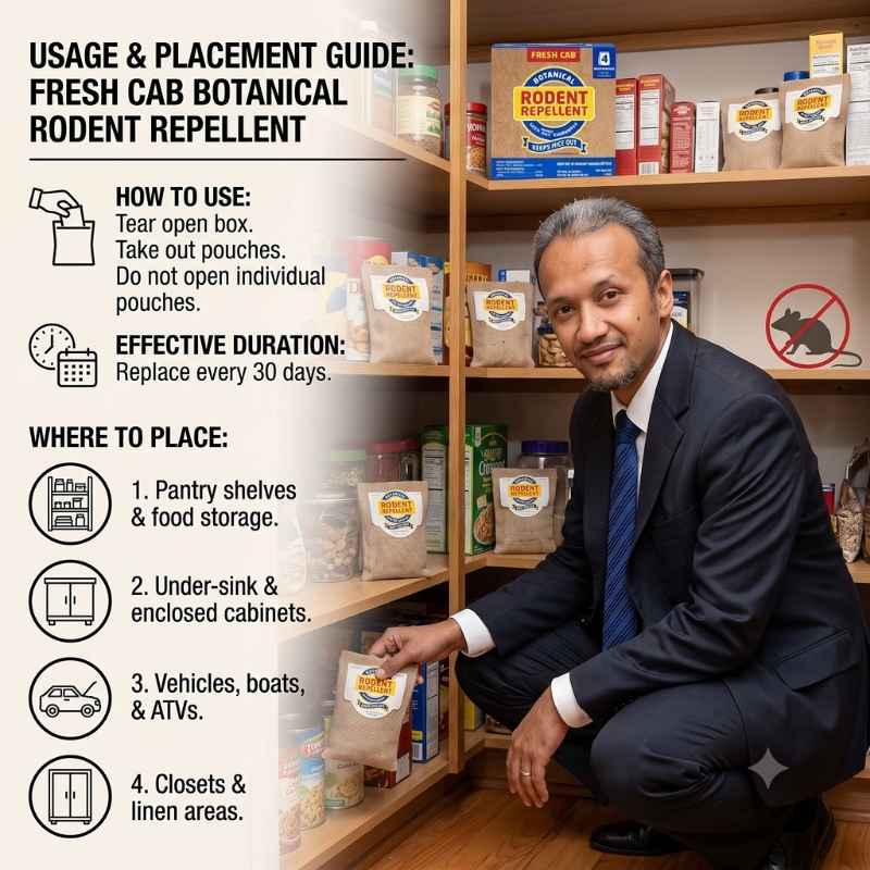This image shows the product name and how it operates. Best mouse repellent for home