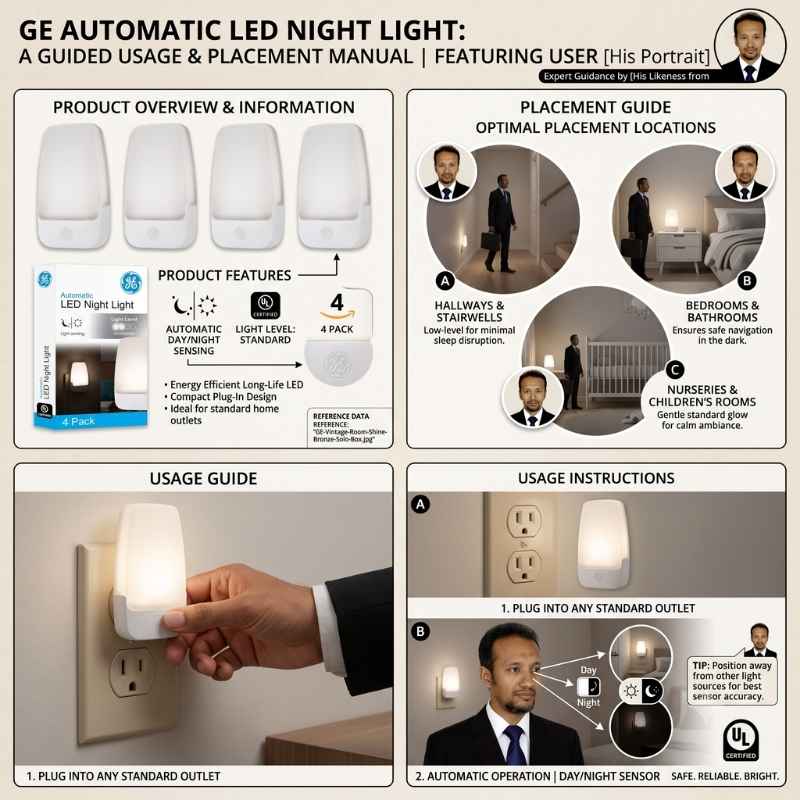This image shows the product name, and how it operates. Best automated home lighting system