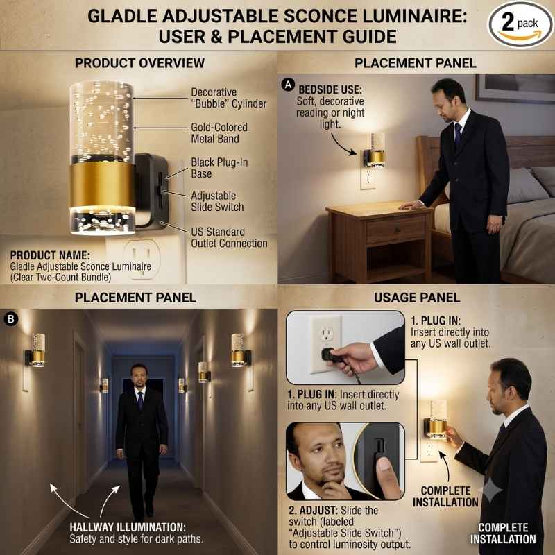 This image shows the product name, and how it operates. Best automated home lighting system