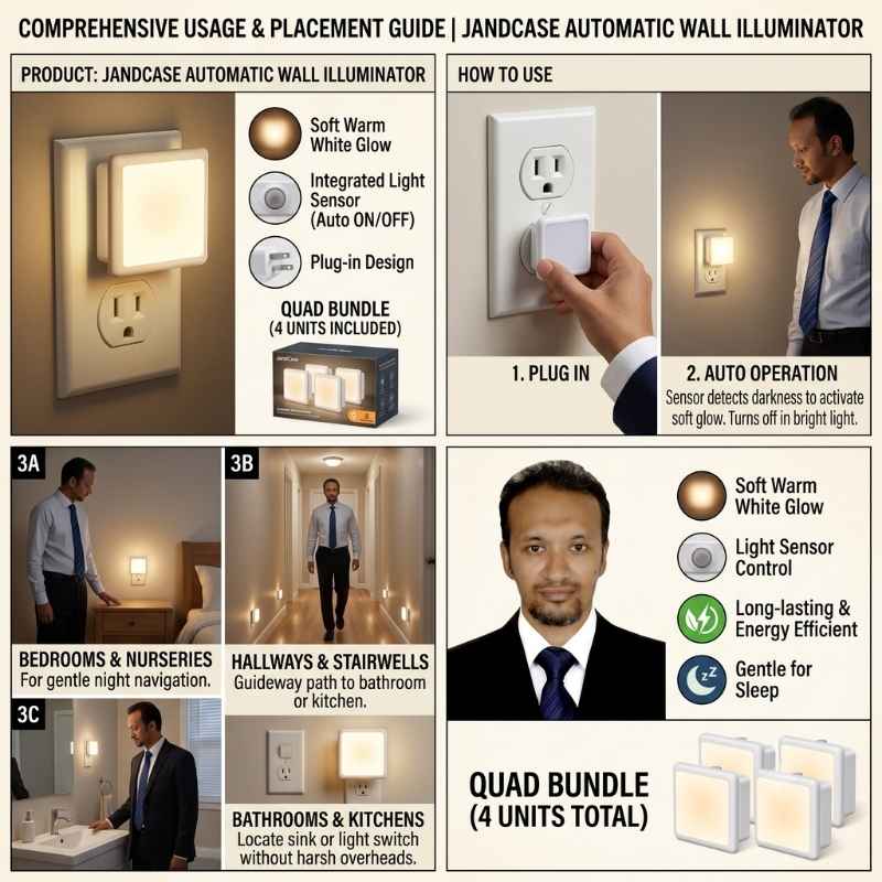 This image shows the product name, and how it operates. Best automated home lighting system
