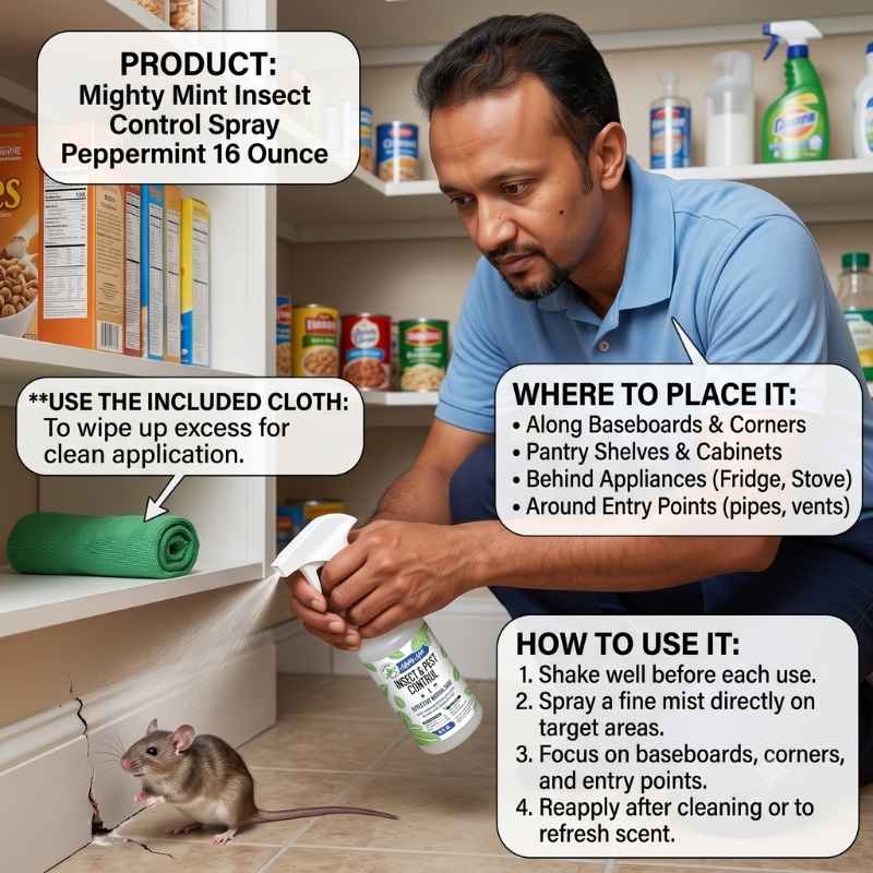 This image shows the product name and how it operates. Best mouse repellent for home
